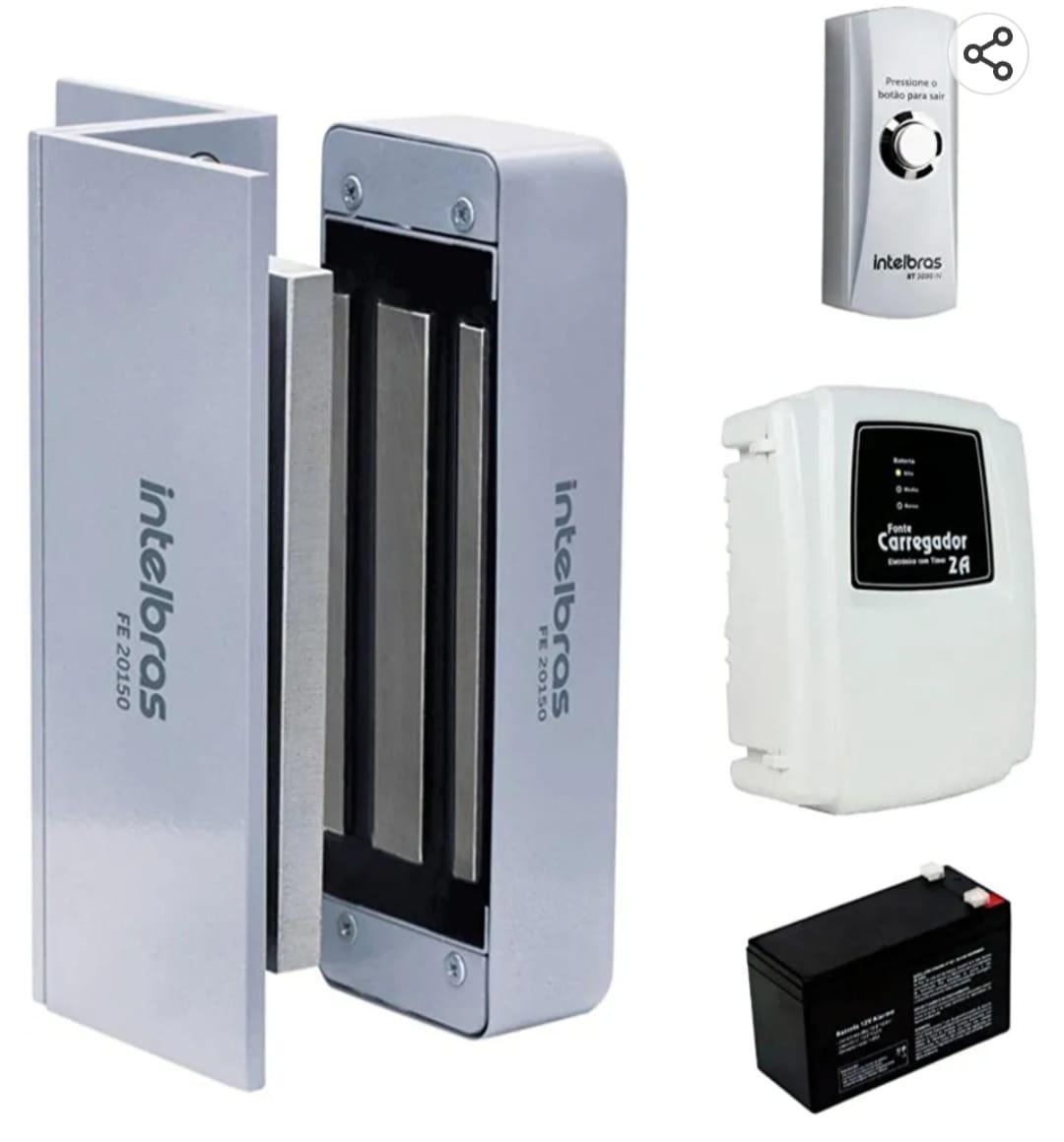 Fechadura eletroímã Intelbras FE 20150 com kit de acessórios